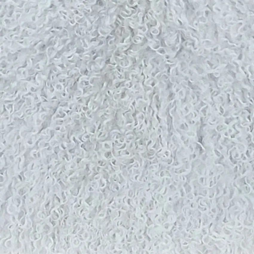Silver 100% Genuine Tibetan Lambskin From Tibet by the Hide