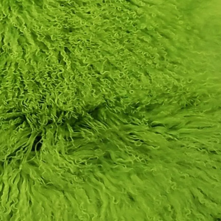 Spring Green 100% Genuine Tibetan Lambskin From Tibet by the Hide