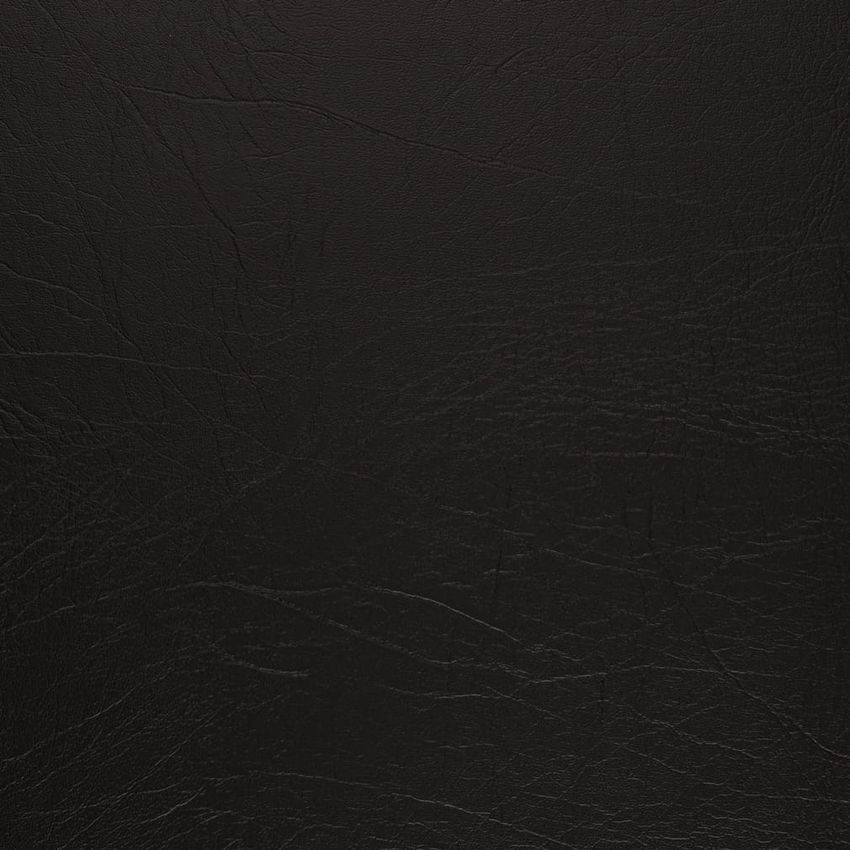 Ebony Black Leather Grain Vinyl Upholstery Fabric by the Yard