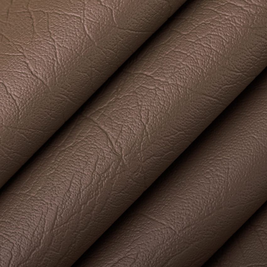 Hazelnut Brown Leather Grain Vinyl Upholstery Fabric by the Yard — Upholstery Fabric