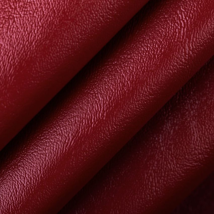 Crimson Red & Burgundy Plain & Solid Vinyl Upholstery Fabric by the Yard — Upholstery Fabric