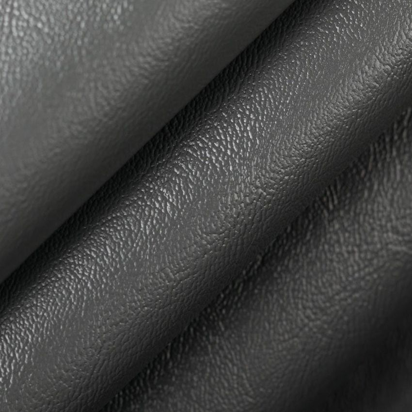 Gunmetal Grey & Silver Plain & Solid Vinyl Upholstery Fabric by the Yard — Upholstery Fabric
