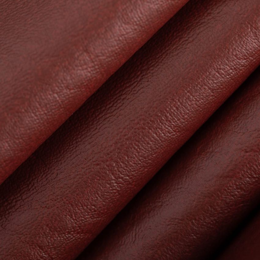 Garnet Red & Burgundy Distressed Vinyl Upholstery Fabric by the Yard — Upholstery Fabric