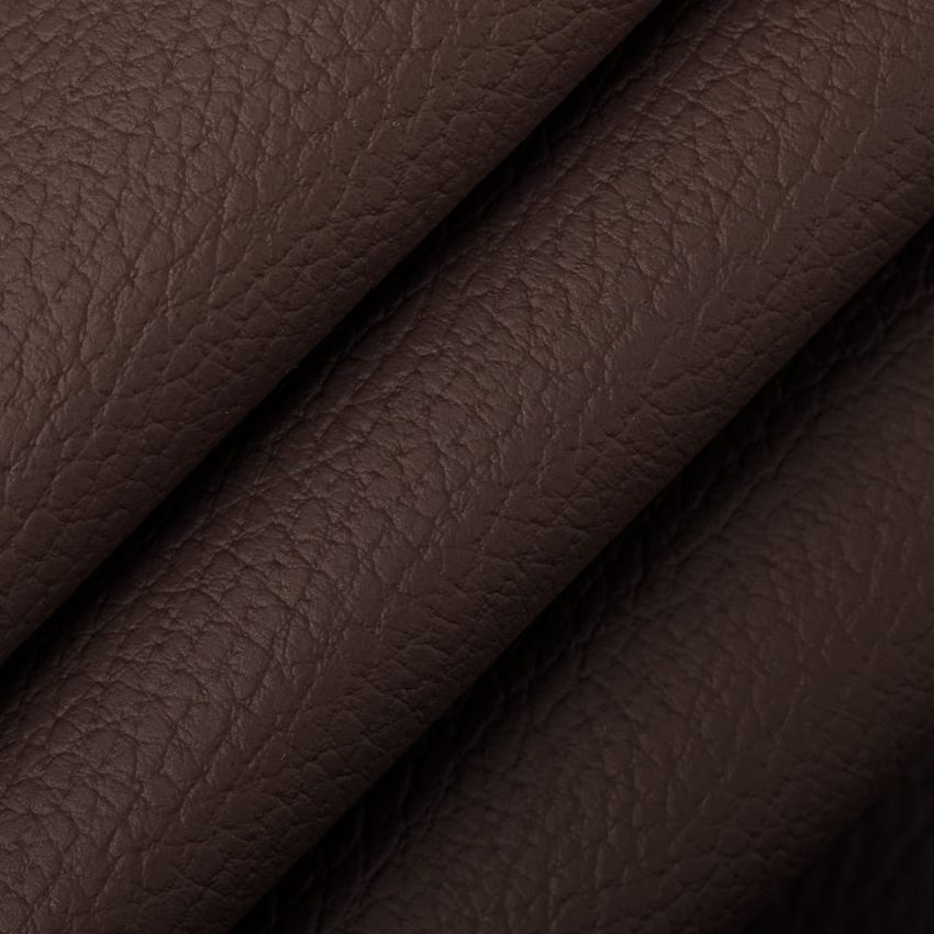 Chocolate Brown Leather Grain Vinyl Upholstery Fabric by the Yard — Upholstery Fabric