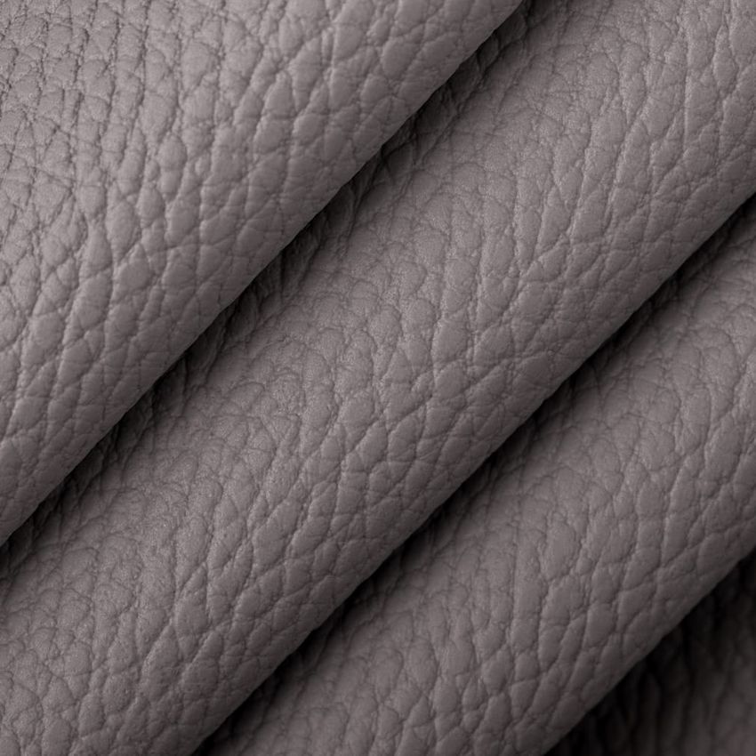 Dolphin Grey & Silver Leather Grain Vinyl Upholstery Fabric by the Yard — Upholstery Fabric