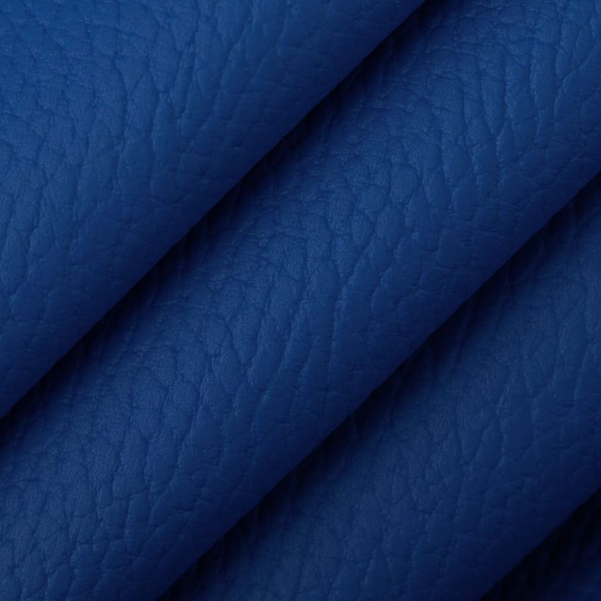 Cobalt Blue Leather Grain Vinyl Upholstery Fabric by the Yard — Upholstery Fabric
