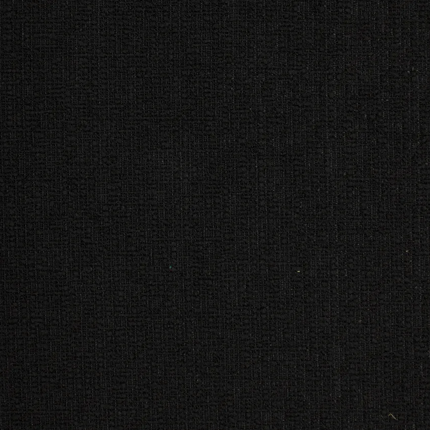 Ebony Black Plain Boucle Upholstery Fabric by the Yard