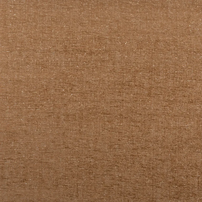 Amber Brown Plain Chenille Upholstery Fabric by the Yard