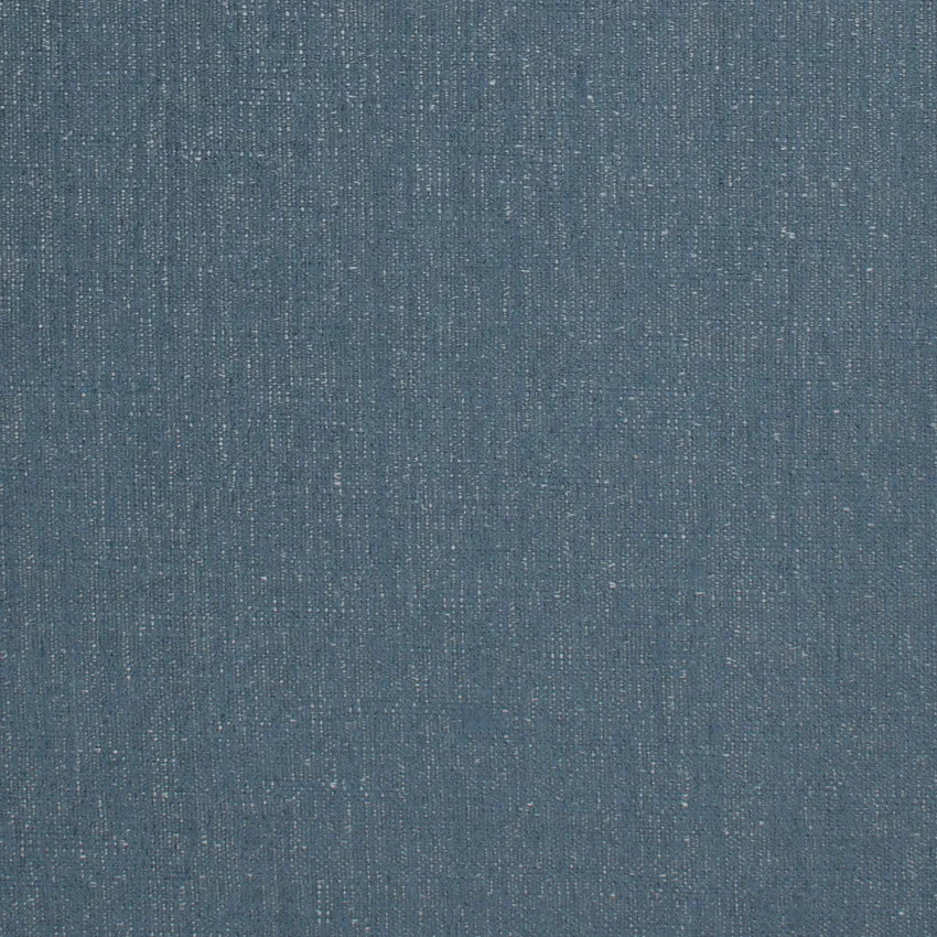 Denim Blue Plain Chenille Upholstery Fabric by the Yard