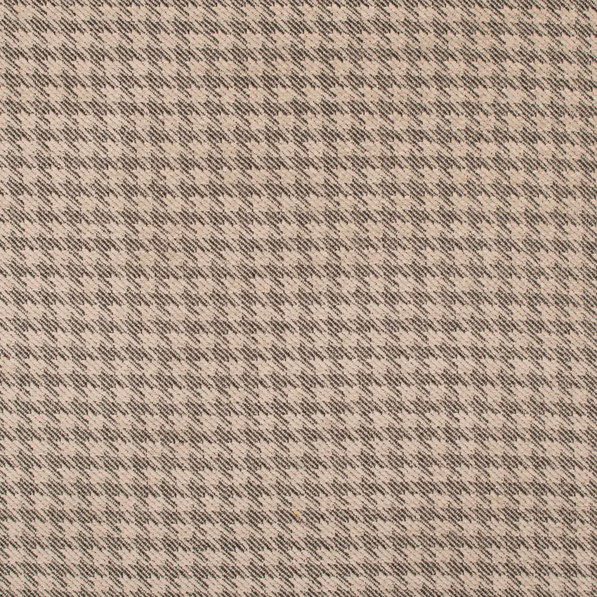 Stone Beige Hounds Tooth Chenille Upholstery Fabric by the Yard