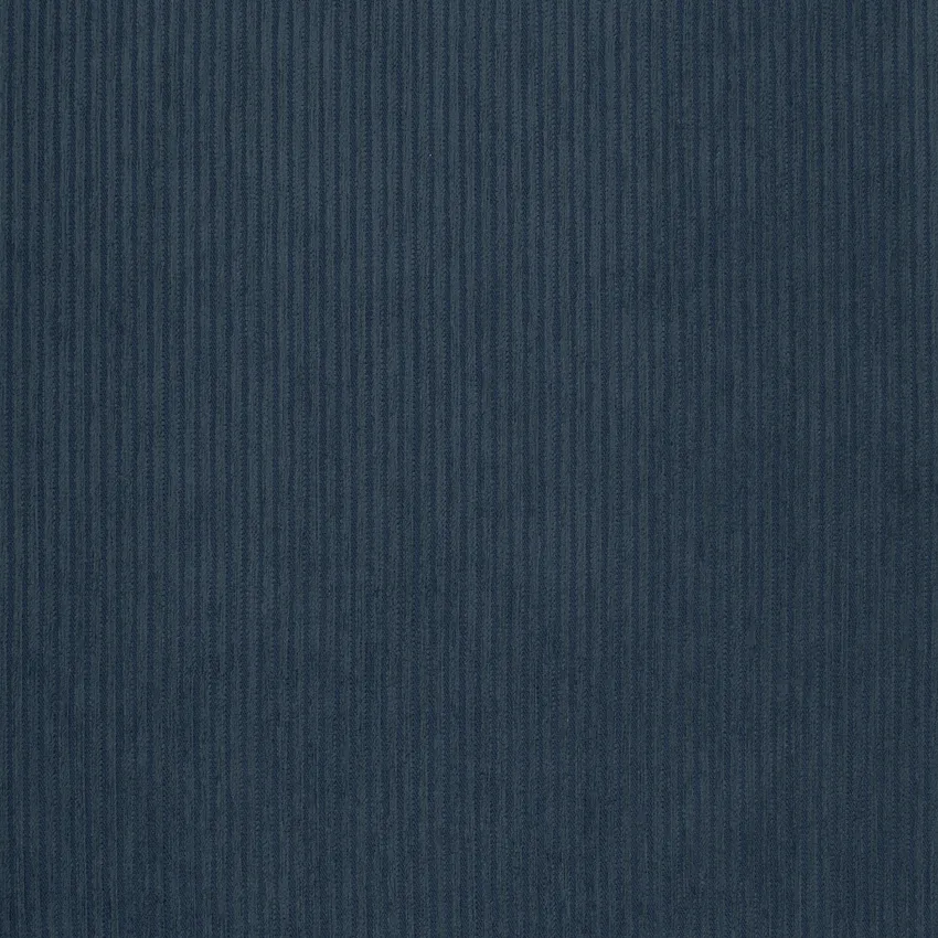 Indigo Blue Corduroy  Chenille Upholstery Fabric by the Yard