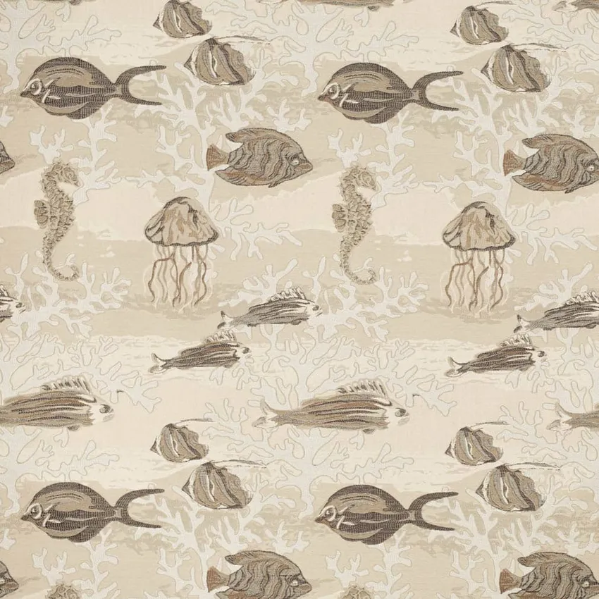 Beach Beige Taupe and Brown Novelty Woven Patterns Upholstery Fabric by ...
