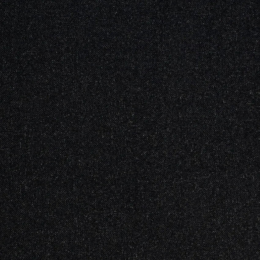 Black Plain Solid Linen Upholstery Fabric by the Yard