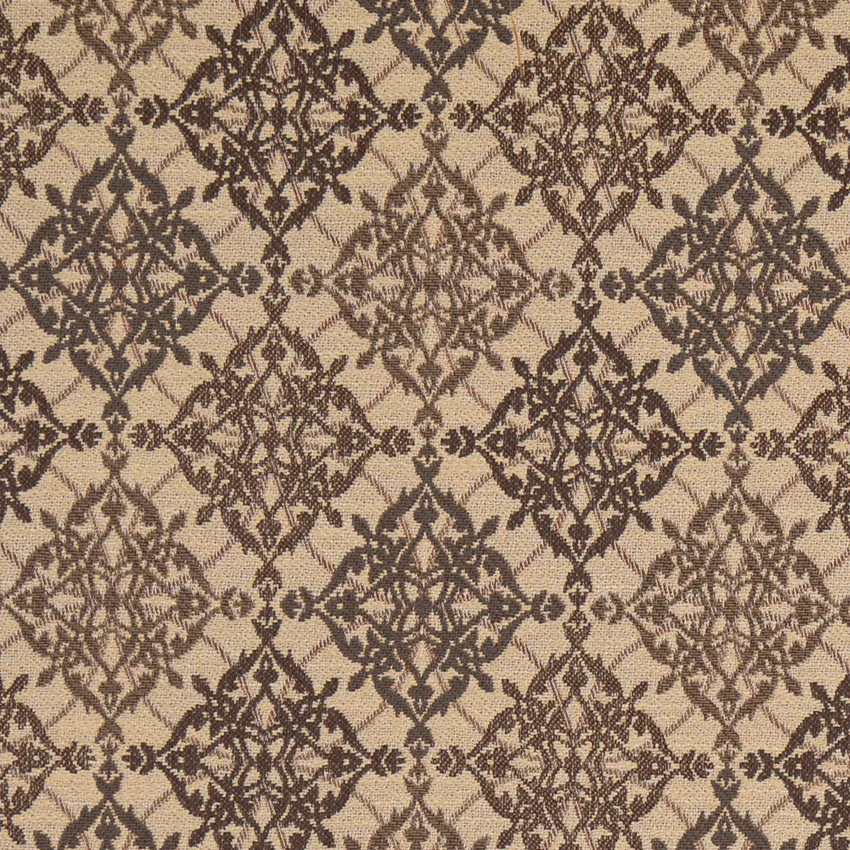 Mocha Brown Abstract & Geometric Woven Patterns Upholstery Fabric by the Yard