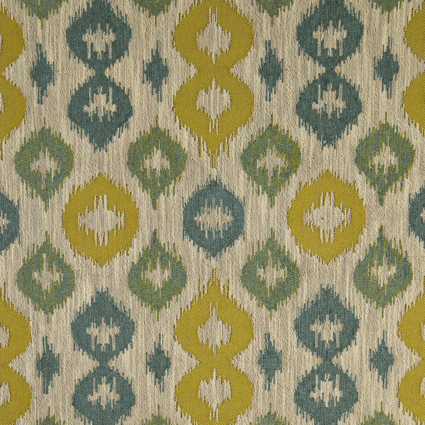 Spring Green Abstract & Geometric Woven Patterns Upholstery Fabric by the Yard