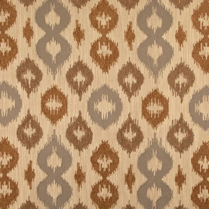 Sable Brown Abstract & Geometric Woven Patterns Upholstery Fabric by the Yard
