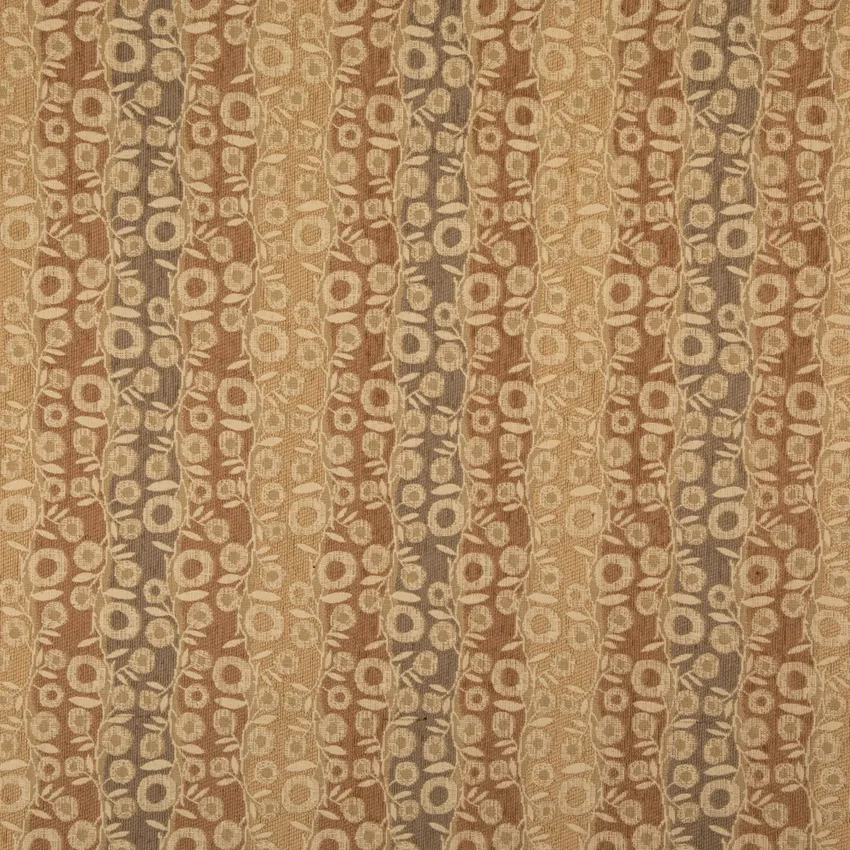 Latte Brown Abstract & Geometric Woven Patterns Upholstery Fabric by the Yard