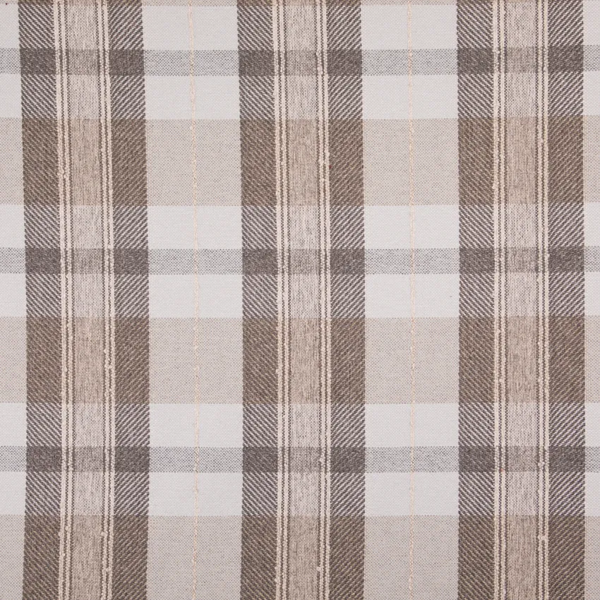 Pewter Grey & Silver Plaid Woven Patterns Upholstery Fabric by the Yard