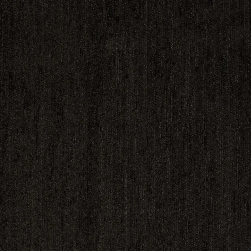 Charcoal Black Plain & Solid Chenille Upholstery Fabric by the Yard