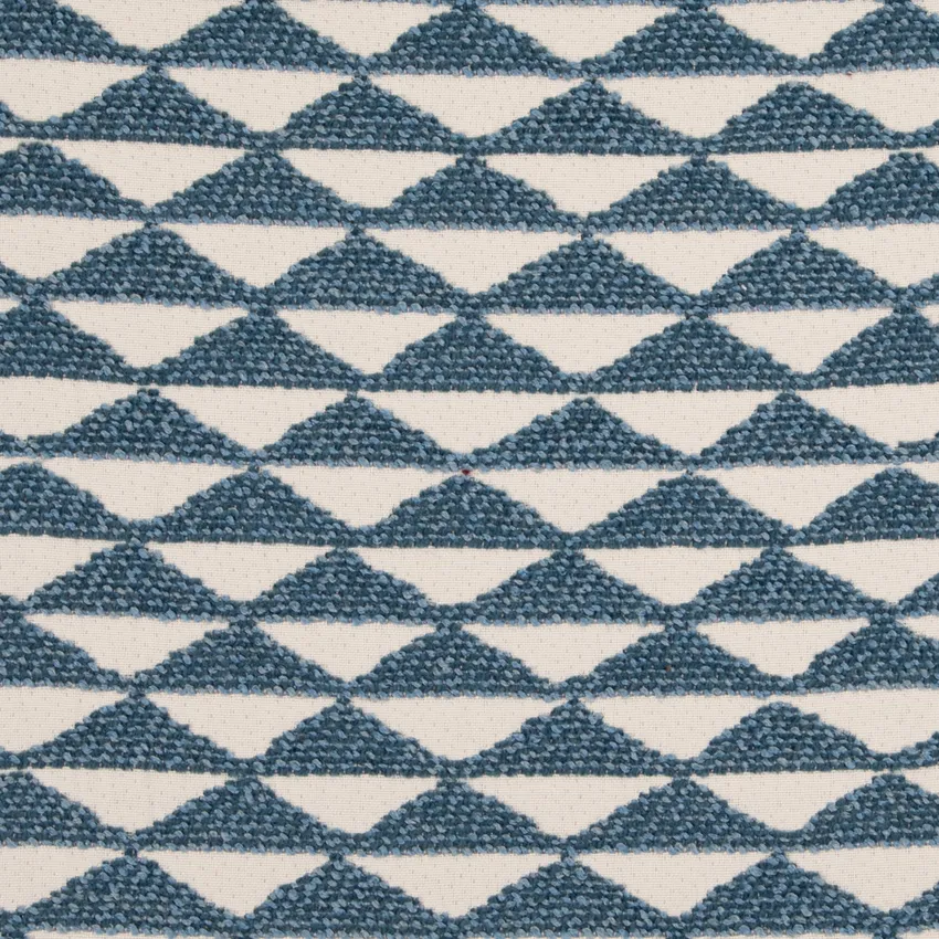 Sapphire Blue Abstract & Geometric Woven Patterns Upholstery Fabric by the Yard