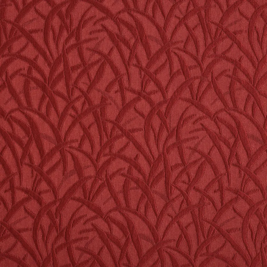 Ruby Red & Burgundy Abstract & Geometric Matelasse Upholstery Fabric by the Yard