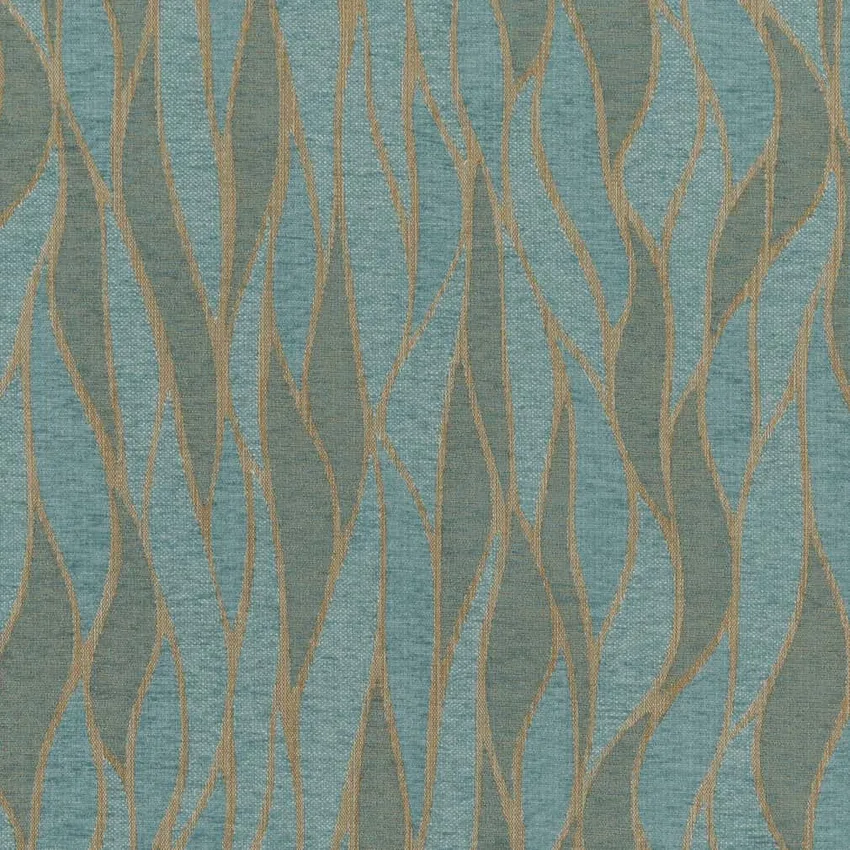 Sky Blue Abstract Fade Resistant Upholstery Fabric by the yard KB143