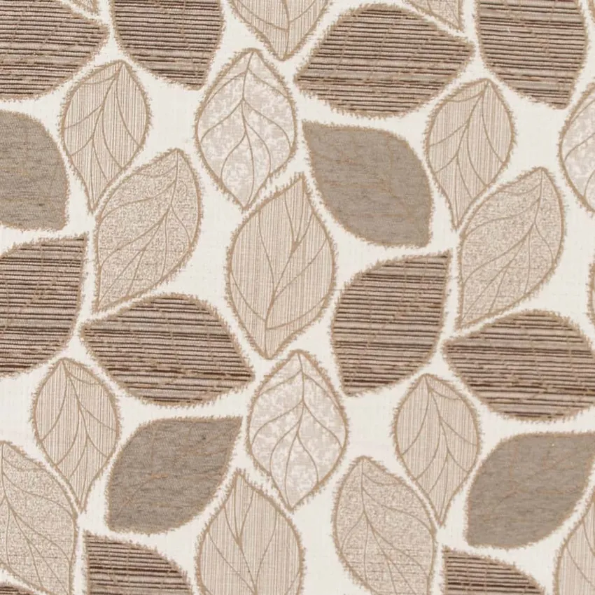 Putty Beige Foliage Fade Resistant Upholstery Fabric by the Yard KC507