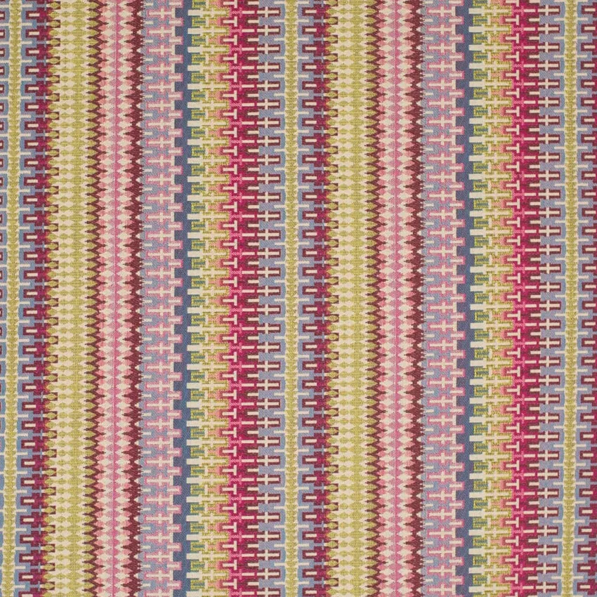 Raspberry Green and Purple Abstract Geometric Woven Patterns Upholstery ...